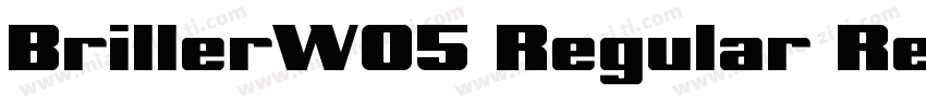 BrillerW05 Regular Regular字体转换